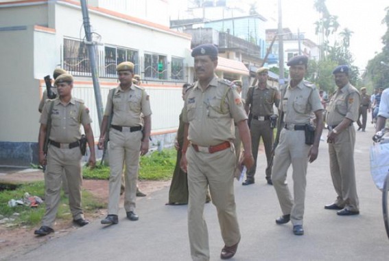 Security tightened in Agartala ahead of Kali Puja